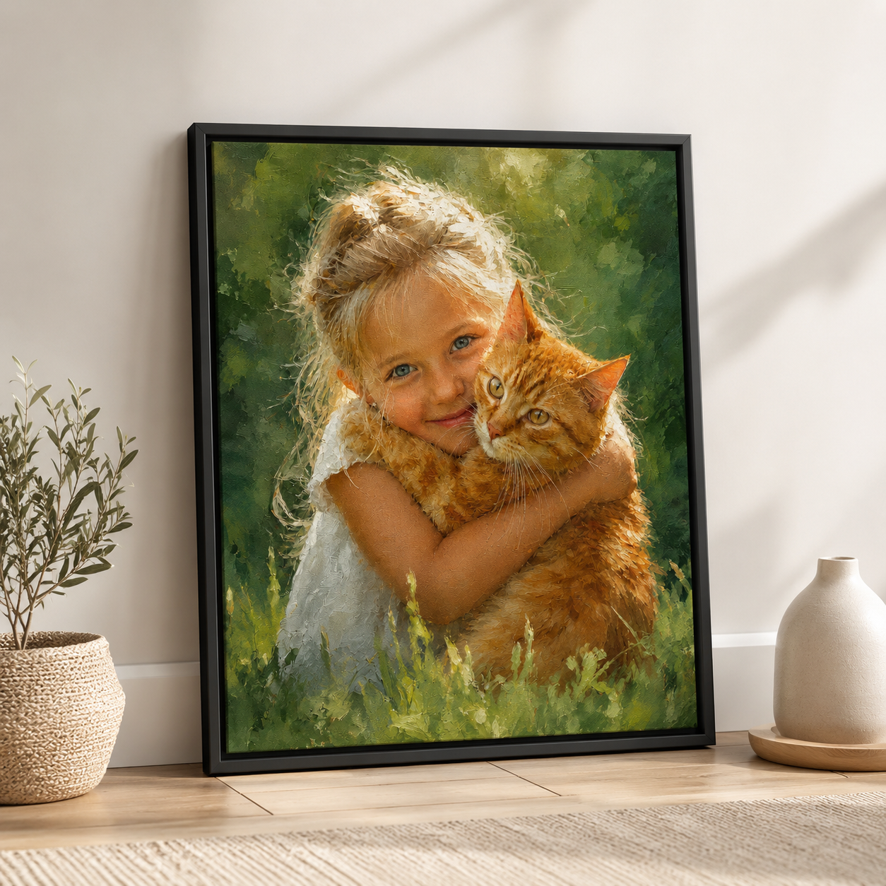 Custom Memory Portrait Canvas Aura Canvas