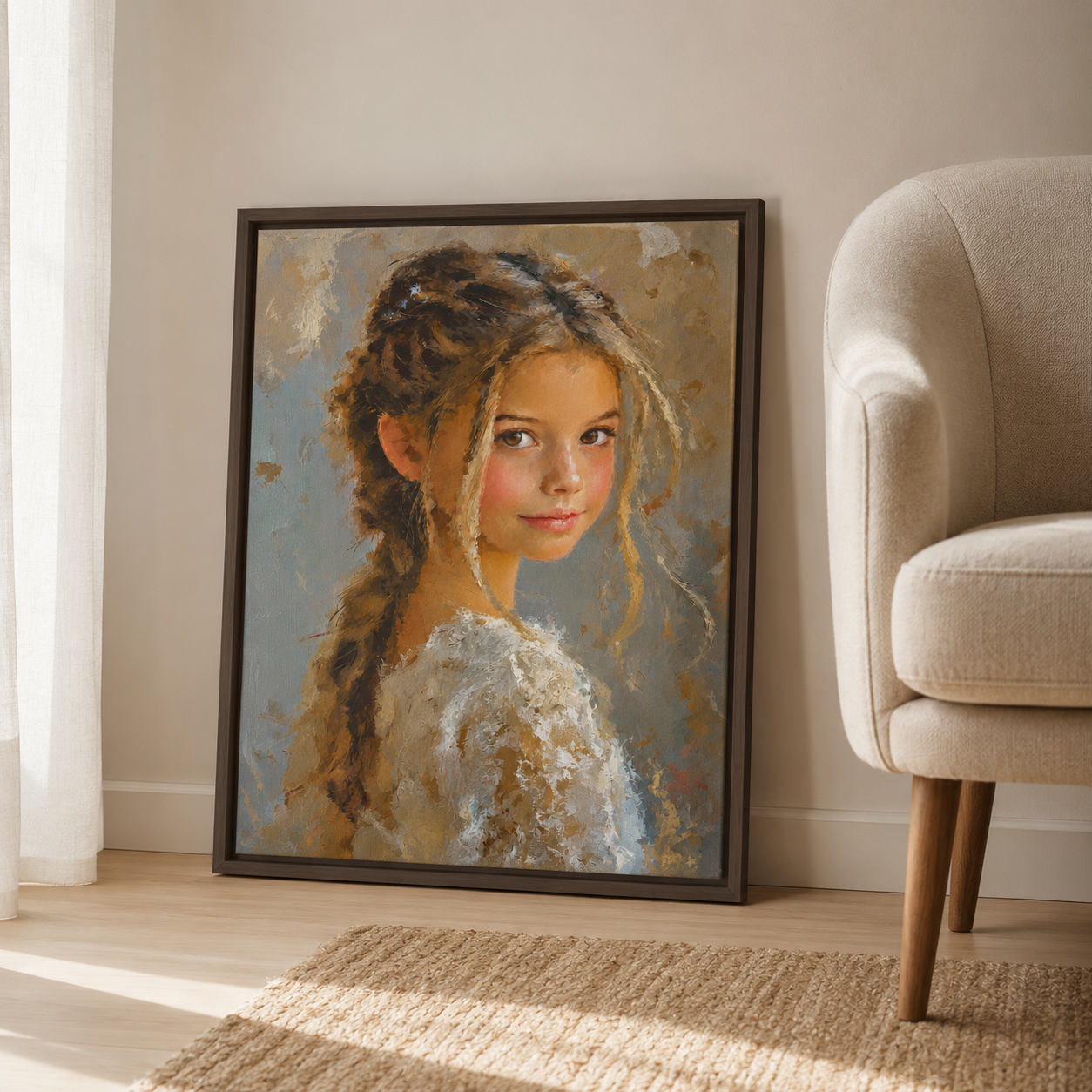 Custom Memory Portrait Canvas Aura Canvas