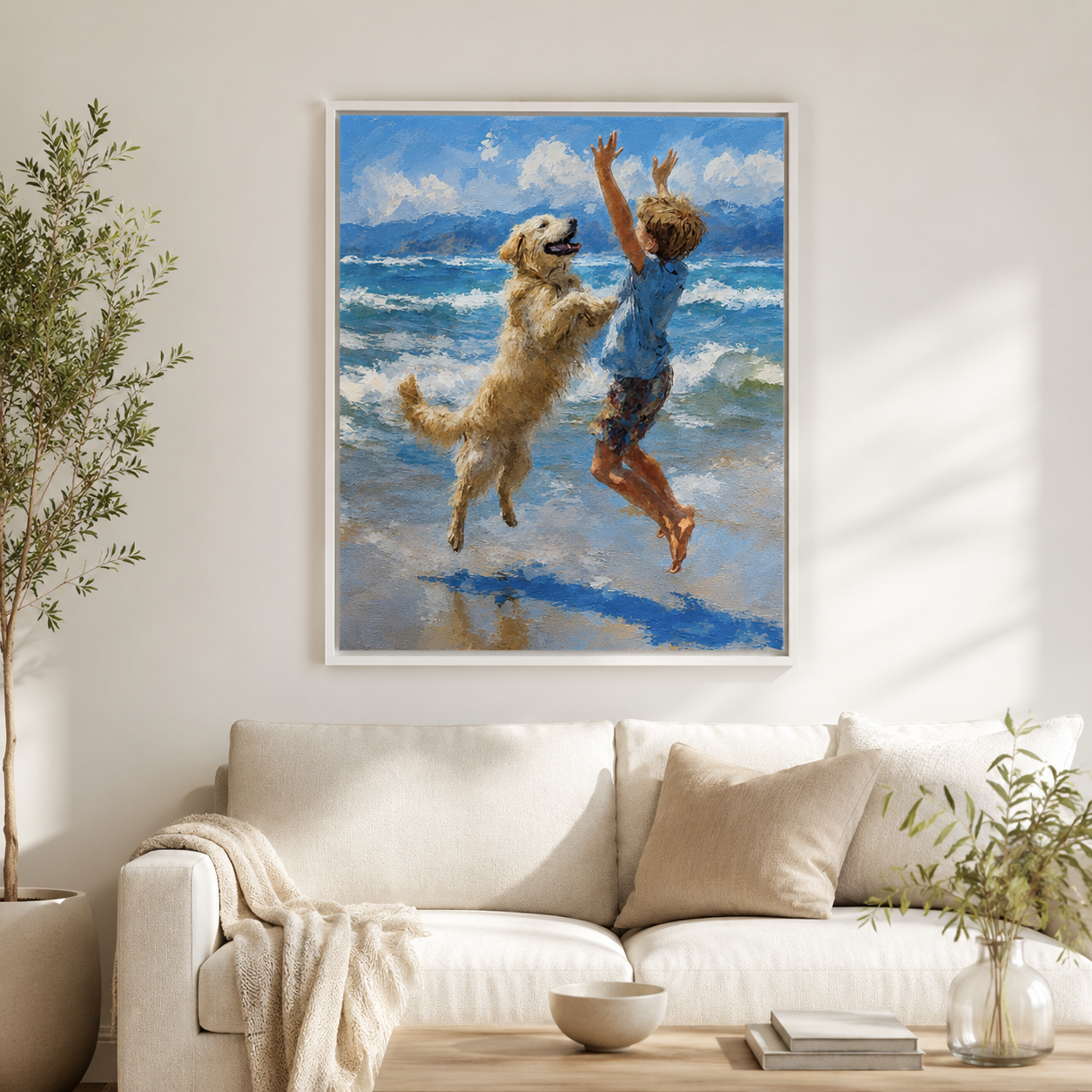 Custom Memory Portrait Canvas Aura Canvas