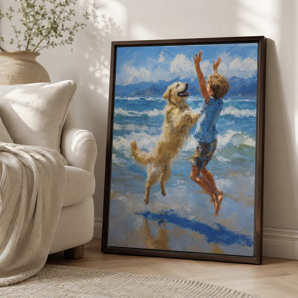 Custom Memory Portrait Canvas Aura Canvas