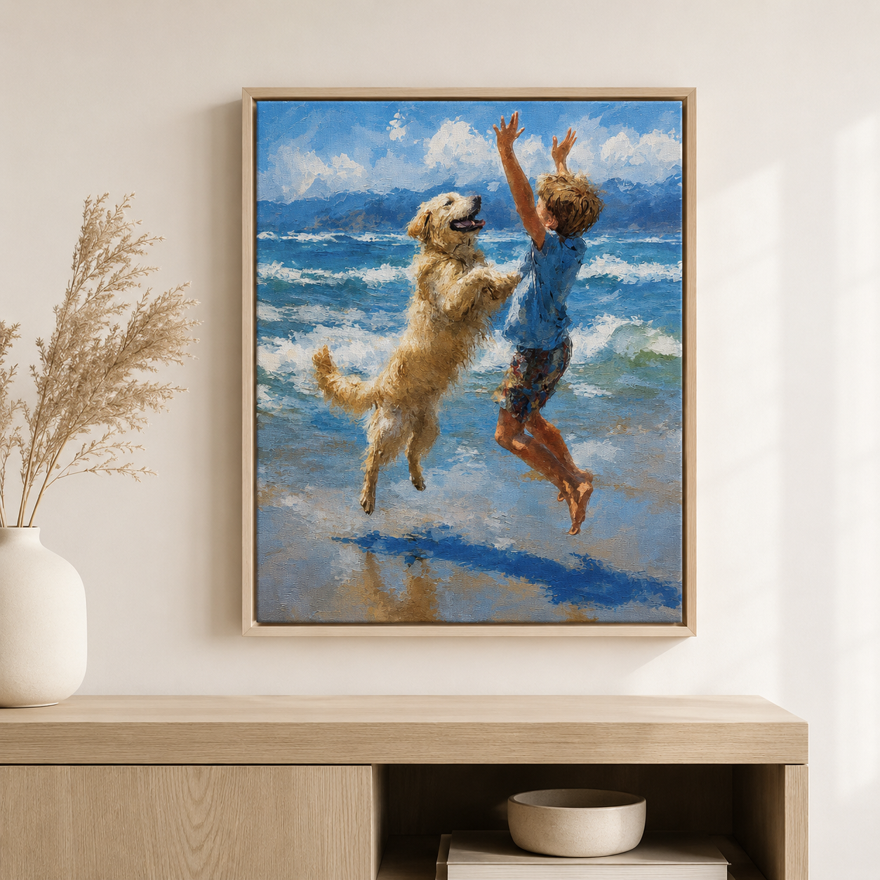 Custom Memory Portrait Canvas Aura Canvas