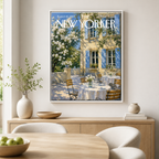 French Garden Café Canvas Wall Art Aura Canvas