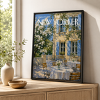 French Garden Café Canvas Wall Art Aura Canvas