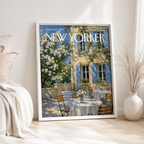 French Garden Café Canvas Wall Art Aura Canvas