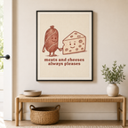 Meats and Cheeses Canvas Wall Art Aura Canvas