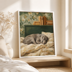 Sleeping Dog Canvas Wall Art Aura Canvas