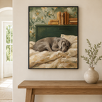 Sleeping Dog Canvas Wall Art Aura Canvas