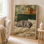Sleeping Dog Canvas Wall Art Aura Canvas