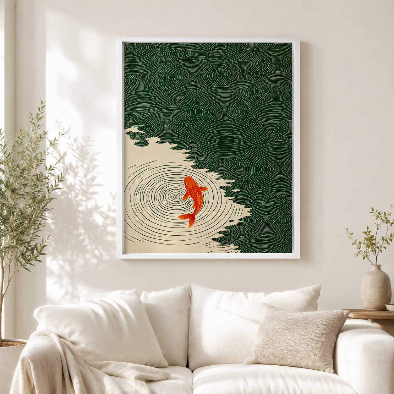 Koi Fish Canvas Wall Art Aura Canvas