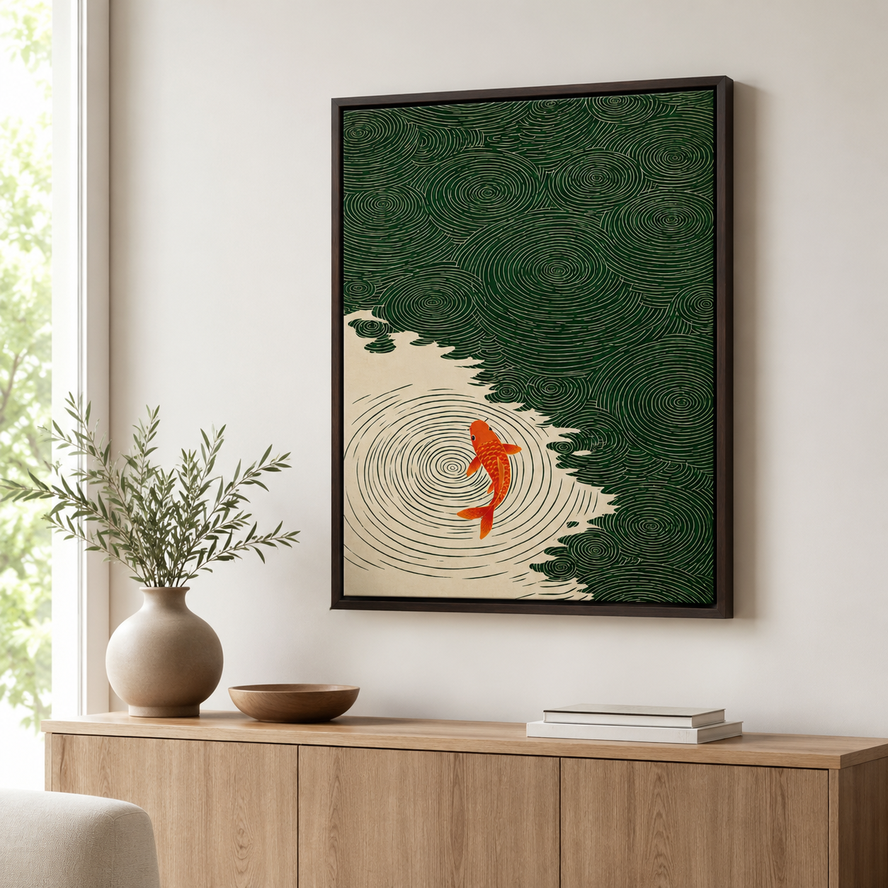 Koi Fish Canvas Wall Art Aura Canvas