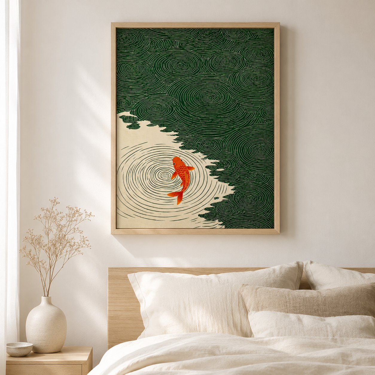 Koi Fish Canvas Wall Art Aura Canvas