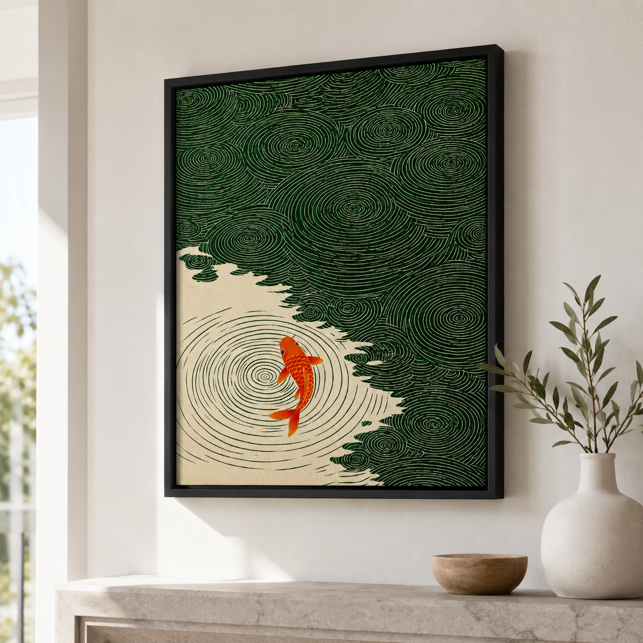 Koi Fish Canvas Wall Art Aura Canvas