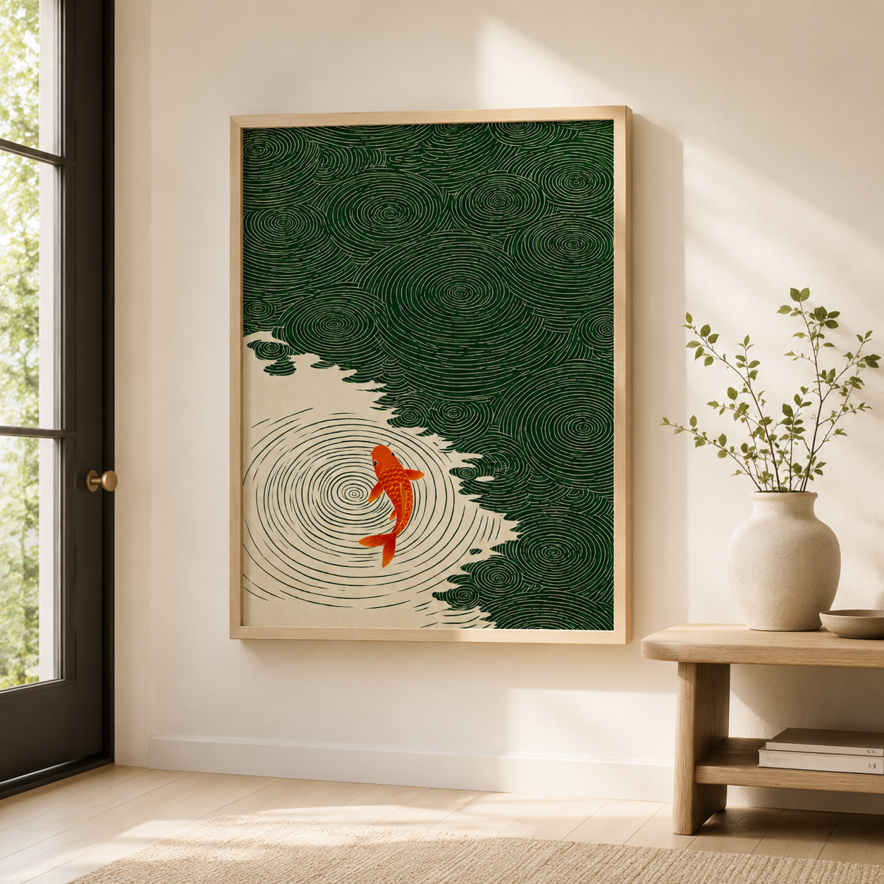 Koi Fish Canvas Wall Art Aura Canvas
