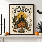 Tis The Season Halloween Canvas Wall Art Aura Canvas
