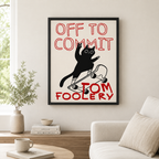 Tomfoolery Cat Canvas Wall Art Aura Canvas