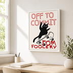 Tomfoolery Cat Canvas Wall Art Aura Canvas
