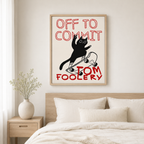 Tomfoolery Cat Canvas Wall Art Aura Canvas