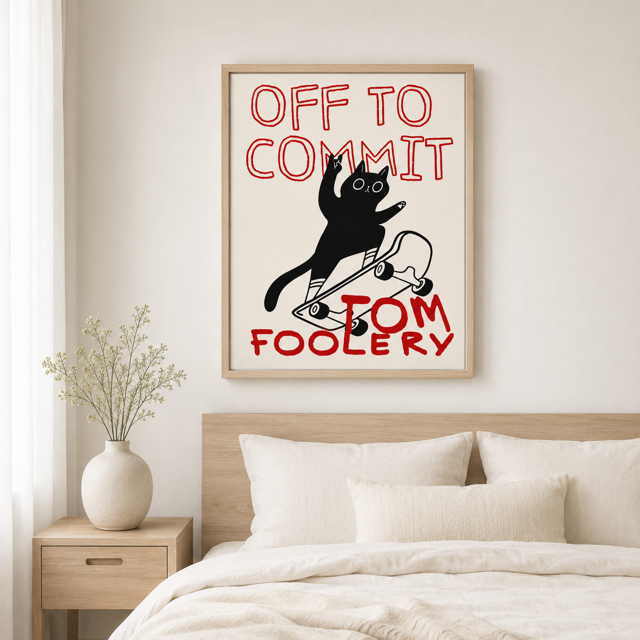 Tomfoolery Cat Canvas Wall Art Aura Canvas