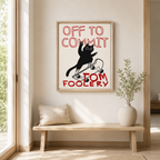 Tomfoolery Cat Canvas Wall Art Aura Canvas
