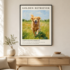 Golden Retriever Canvas Wall Art Aura Canvas