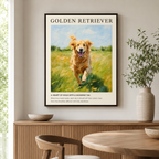 Golden Retriever Canvas Wall Art Aura Canvas
