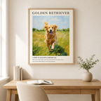Golden Retriever Canvas Wall Art Aura Canvas