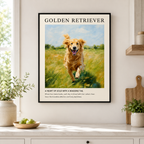 Golden Retriever Canvas Wall Art Aura Canvas