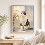 Watercolor Dog Canvas Wall Art Aura Canvas