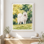 Watercolor Dog Canvas Wall Art Aura Canvas