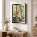 Watercolor Dog Canvas Wall Art Aura Canvas