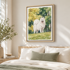 Watercolor Dog Canvas Wall Art Aura Canvas