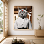 Custom Karate Pet Portrait Canvas Aura Canvas