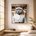 Custom Karate Pet Portrait Canvas Aura Canvas