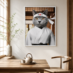 Custom Karate Pet Portrait Canvas Aura Canvas