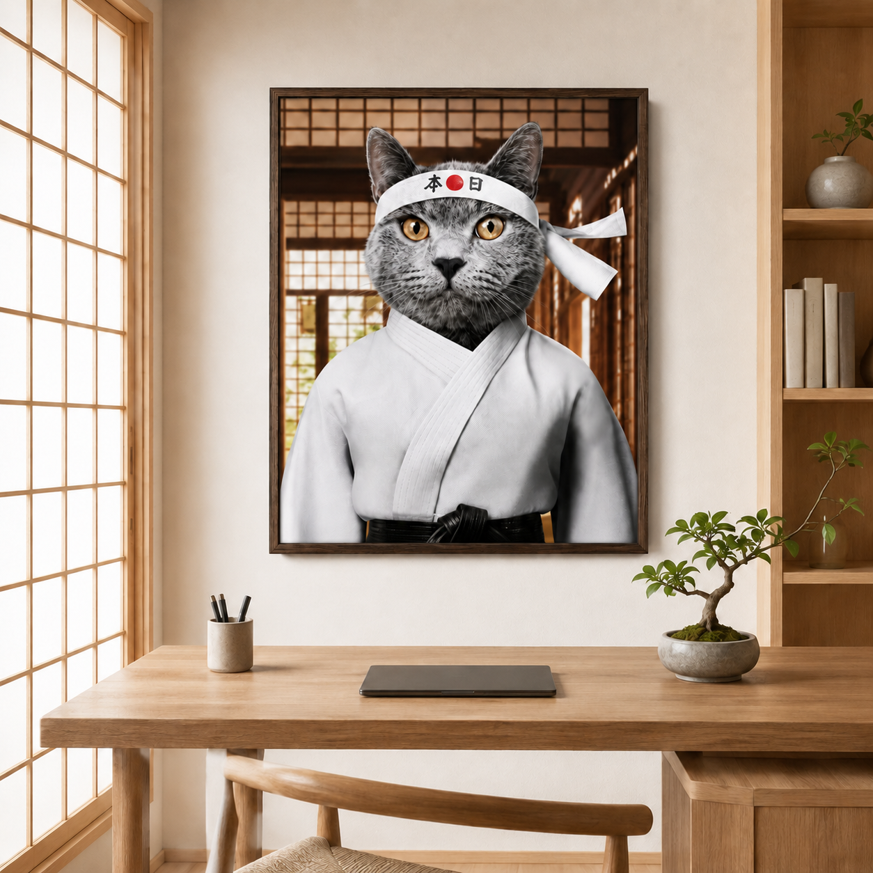 Custom Karate Pet Portrait Canvas Aura Canvas