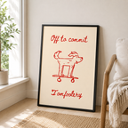 Tomfoolery Dog Canvas Wall Art Aura Canvas