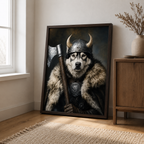 Custom Viking Pet Portrait Canvas Aura Canvas