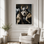 Custom Viking Pet Portrait Canvas Aura Canvas
