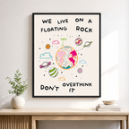 Floating Rock Canvas Wall Art Aura Canvas