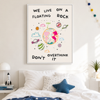 Floating Rock Canvas Wall Art Aura Canvas