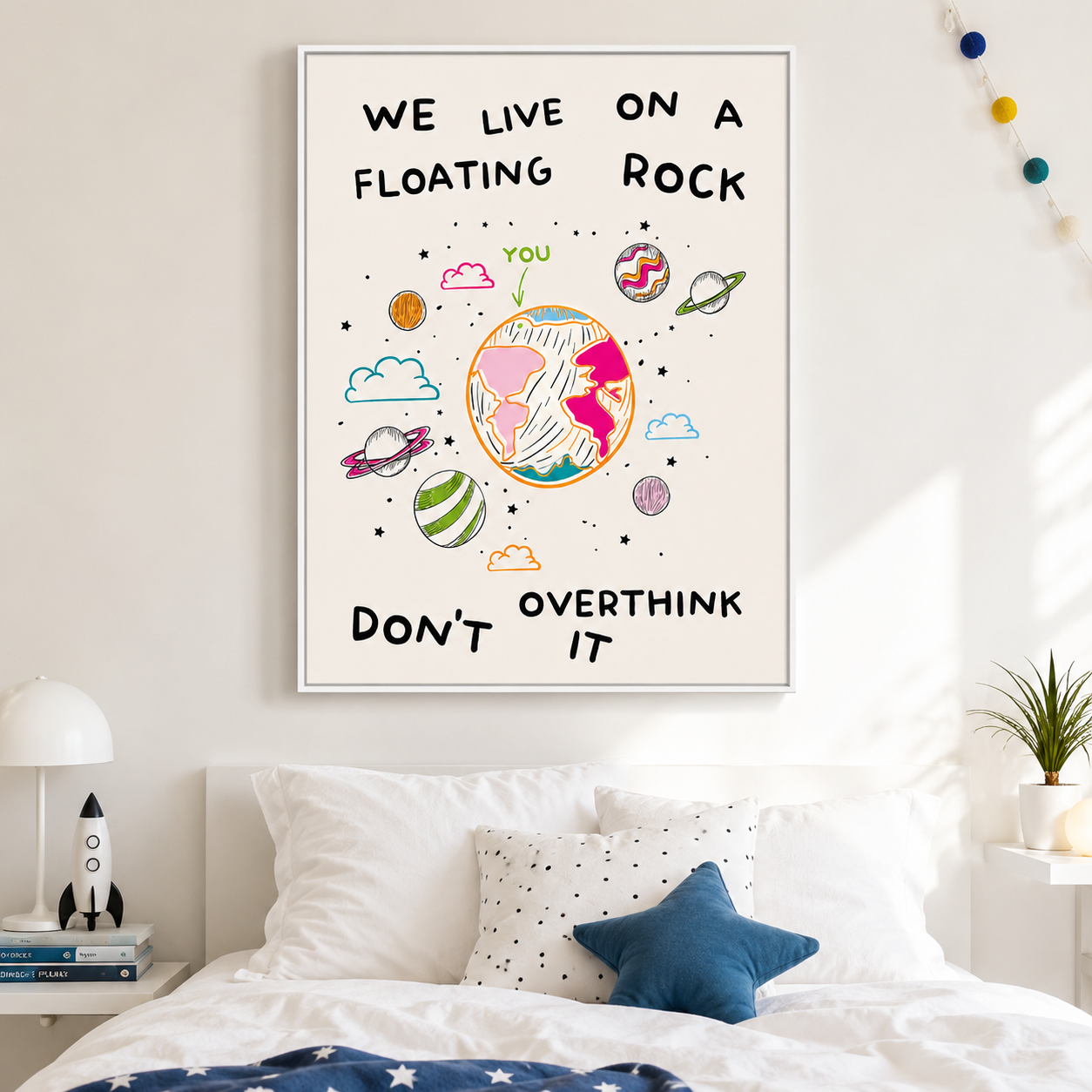 Floating Rock Canvas Wall Art Aura Canvas