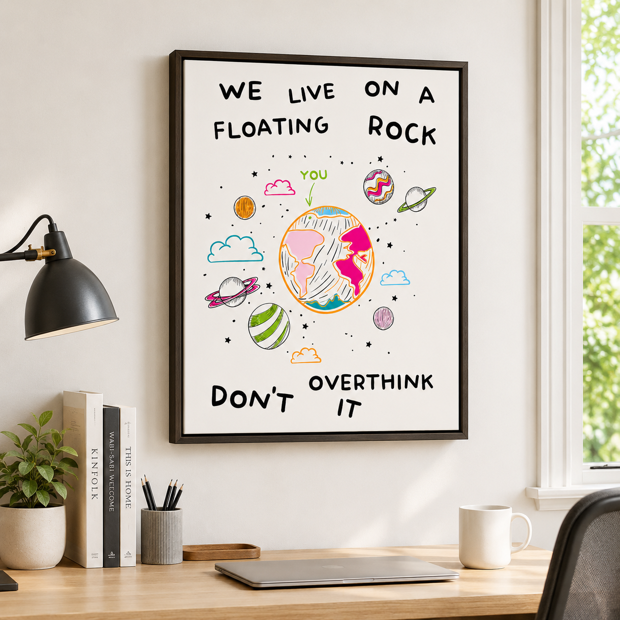 Floating Rock Canvas Wall Art Aura Canvas