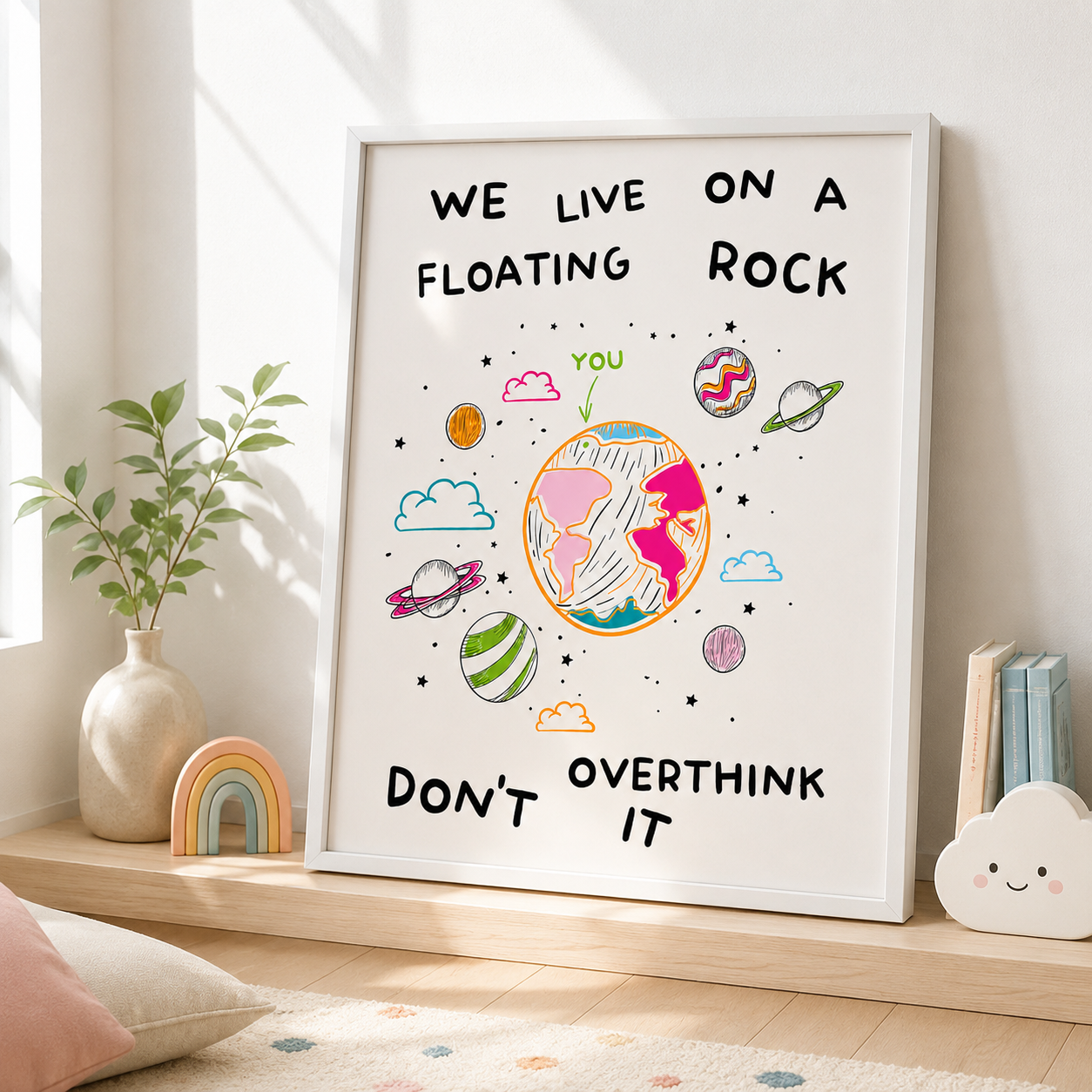 Floating Rock Canvas Wall Art Aura Canvas