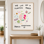 Floating Rock Canvas Wall Art Aura Canvas