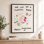 Floating Rock Canvas Wall Art Aura Canvas