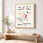 Floating Rock Canvas Wall Art Aura Canvas