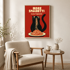 Funny Spaghetti Cat Canvas Wall Art Aura Canvas
