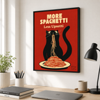 Funny Spaghetti Cat Canvas Wall Art Aura Canvas