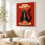 Funny Spaghetti Cat Canvas Wall Art Aura Canvas