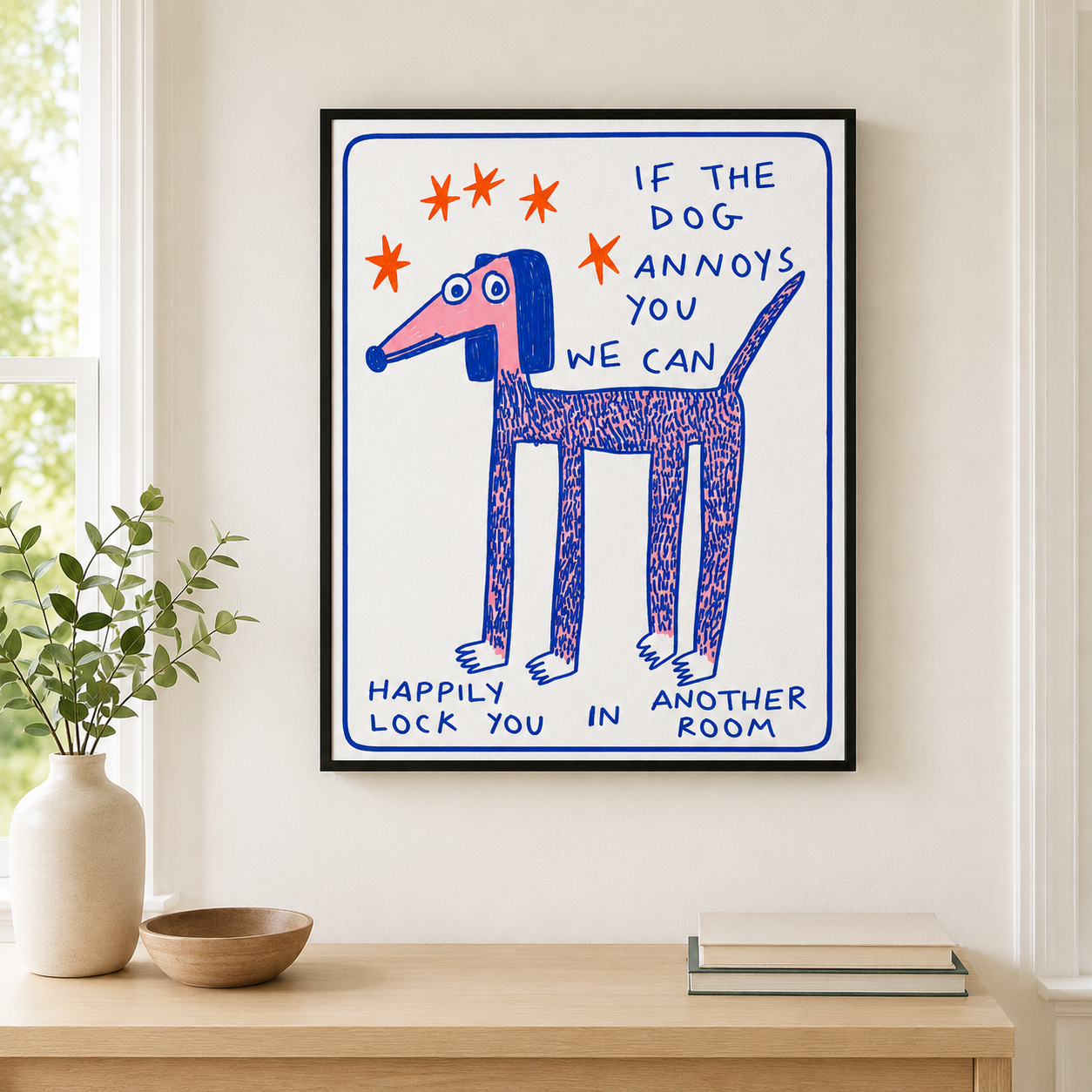 Funny Dog Quote Canvas Wall Art Aura Canvas